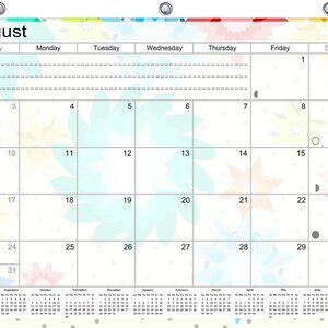 2026-2027 Academic Year 12 Months Student Calendar/ Planner for 3-Ring Binder 08